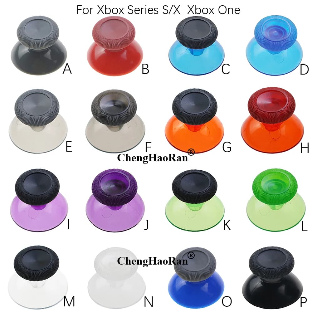 2 Pezzi per Controller Xbox One Series X S, Stick Analogici 3D, Copri Joystick, Copri Thumbstick Bianco e Blu