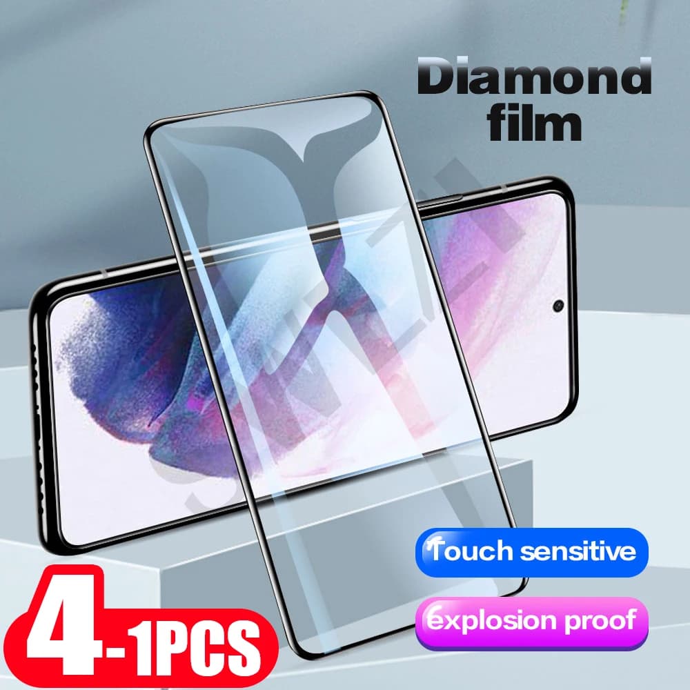 4-1Pcs 9H for Samsung Galaxy s10 lite s10e plus tempered glass protective Film S10 5G phone screen protector Smartphone