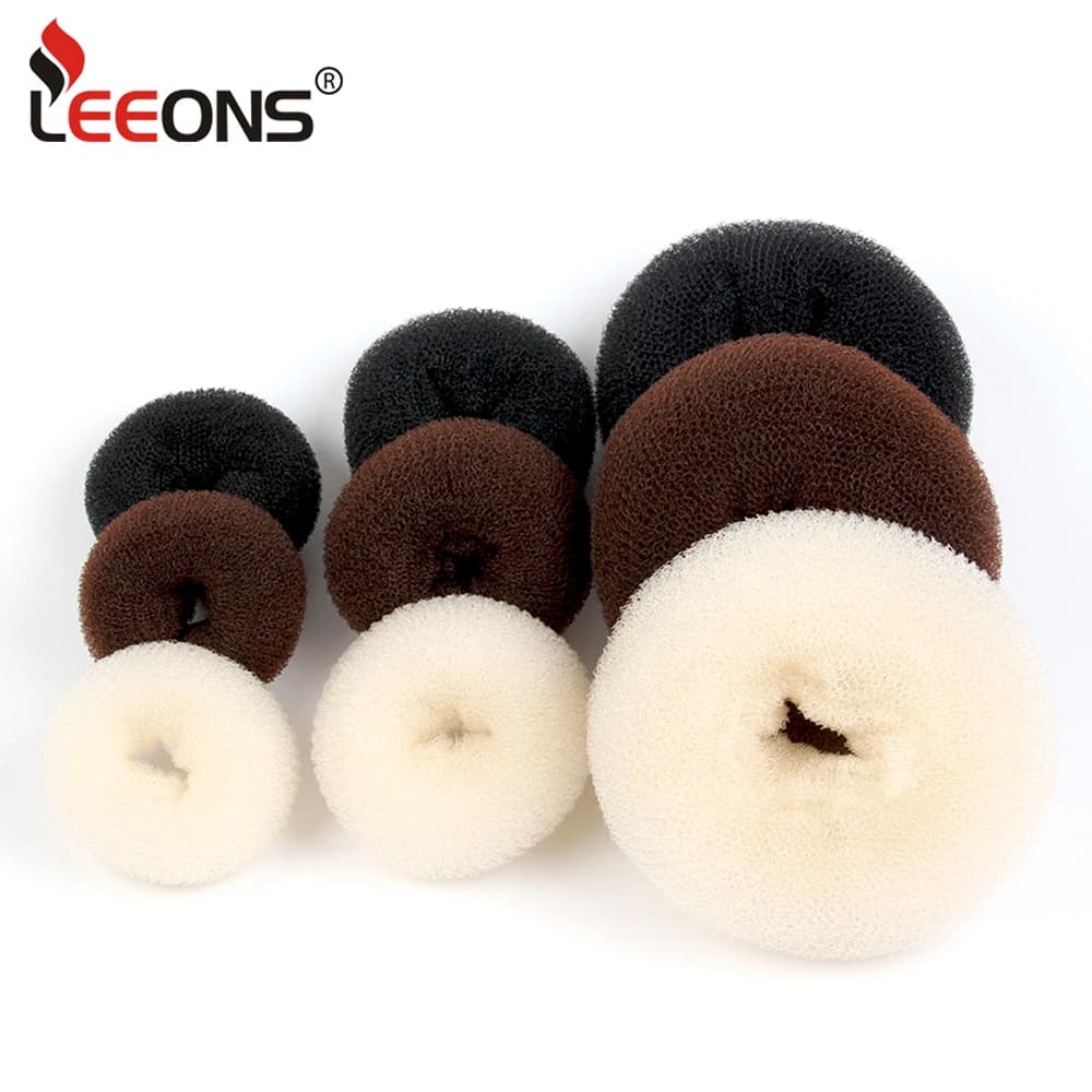 Hair Roller Bagel Diaper Hair Styling Curtain Hair Bun Maker for Elegant Women Magic Hair Donut Clips Hair Styling Tool