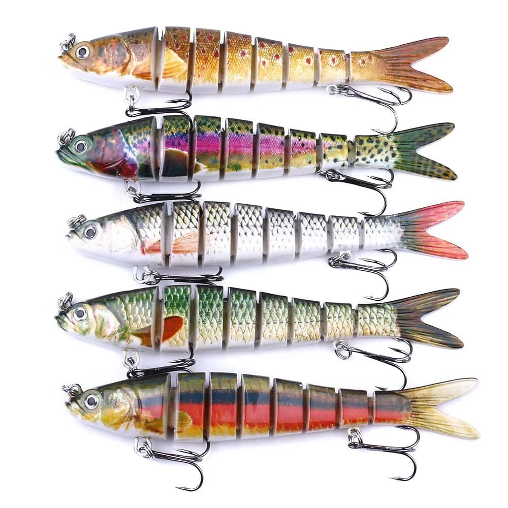 Fishing Lures Swimbait Lifelike Hard Bait 137mm 27g Lure With Treble Hook Multi Jointed Lures For Bass Trout Carp Fishing Tackle