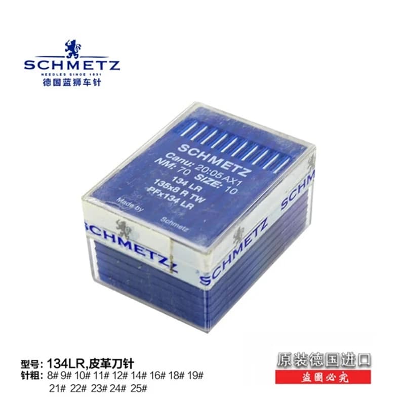 Aghi per Macchine da Cucire Industriali Schmetz 134LR Canu:20:50AX1 134LR 135X8RTW PFX134LR NM:160 TAGLIO:23 Circa 3,8 cm