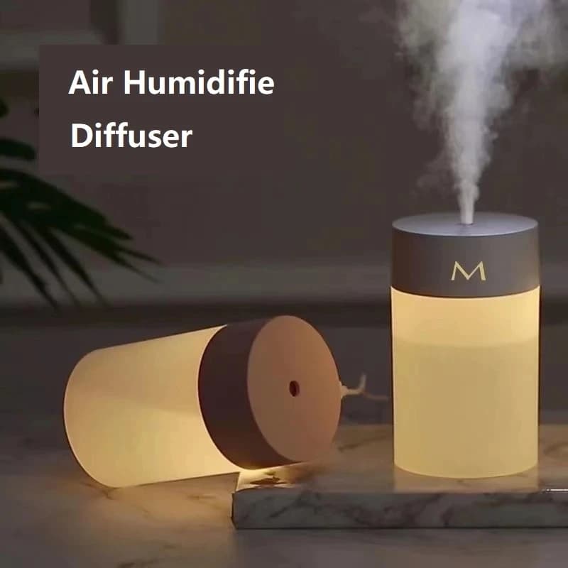 Umidificatore d'aria da 260ML Mini diffusore di aromaterapia ad ultrasuoni spruzzatore portatile atomizzatore di olio essenziale USB lampada a LED per auto di casa