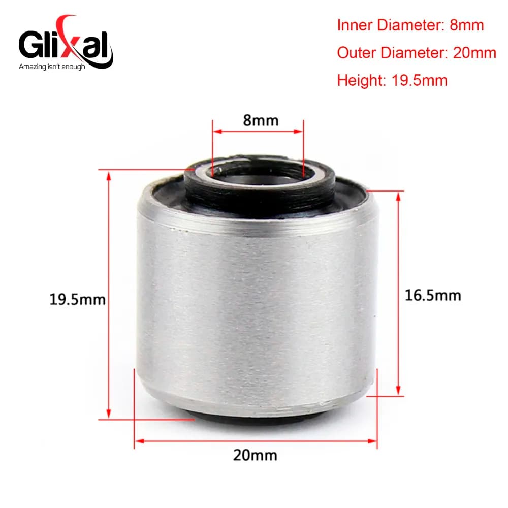 Glixal GY6 50cc 125cc 150cc boccola ammortizzatore supporto motore per 139QMB 152QMI 157QMJ Scooter cinese ciclomotore ATV Go-Kart