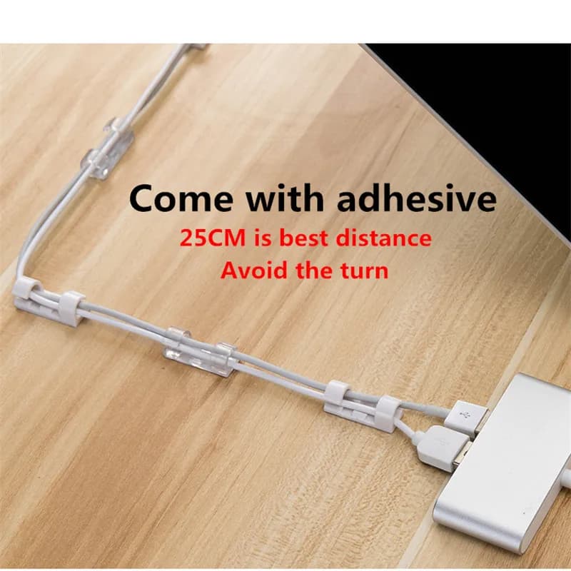 Organizzatore per la gestione dei cavi metallici Clip per cavi per workstation desktop Supporto per la gestione dei dati Manicotto avvolgicavo per linea telefonica