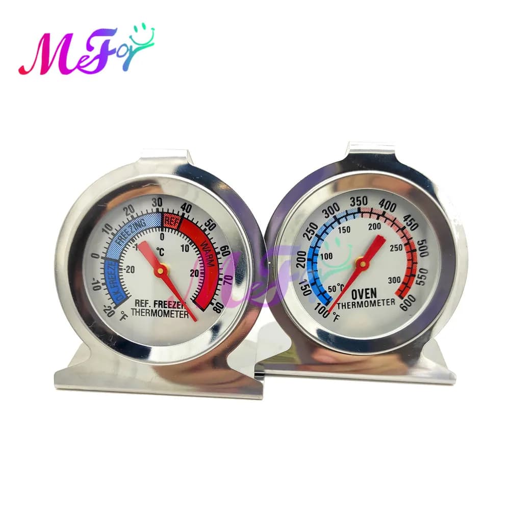Termometro da forno in metallo in acciaio inossidabile per barbecue, carne, cibo, cucina, frigorifero, termometri, misuratore di carne, stand up