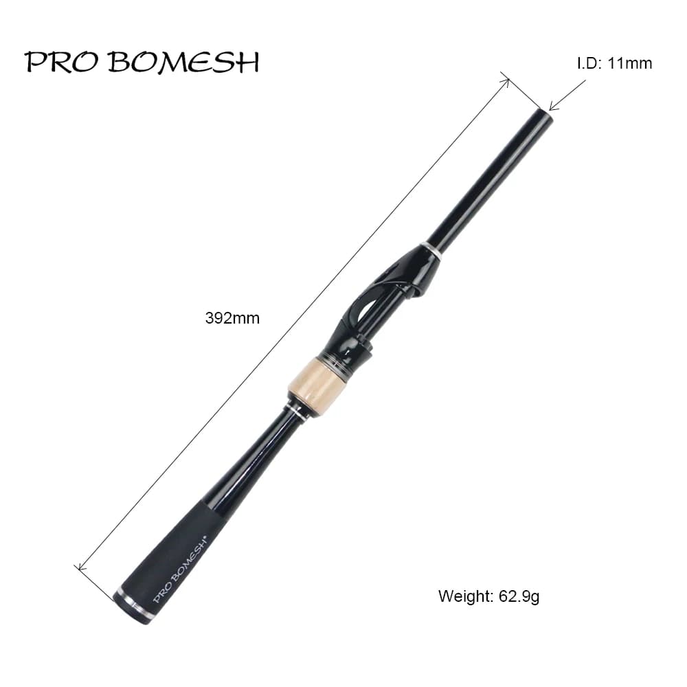 Pro Bomesh 1Set Taper Carbon Tube Grip Butt sezione Spinning Rod componente da costruzione maniglia asta riparazione accessorio vuoto fai da te
