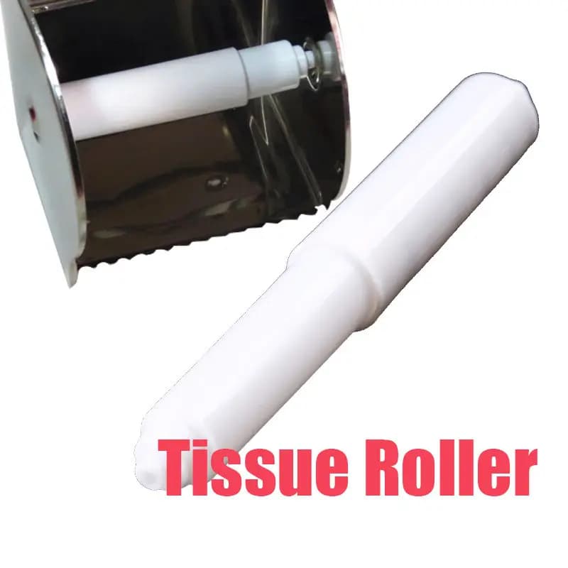 Rotolo di carta igienica bianco portatile da 156mm accessori per tovaglioli da cucina per la casa supporto per tessuto in plastica supporto per inserto a rullo per bagno