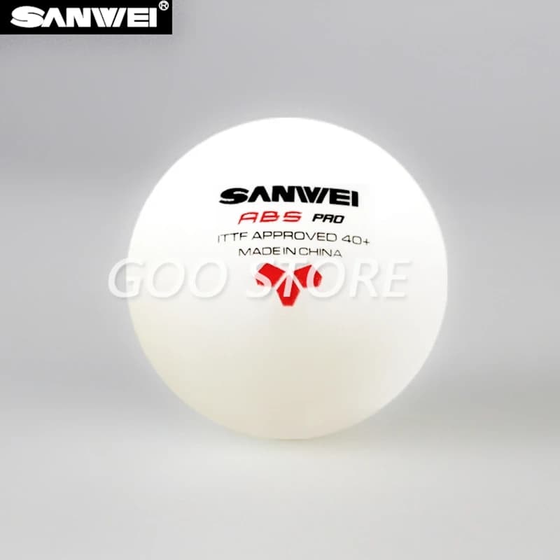 12 Palline da Ping Pong SANWEI 3 Stelle, Materiale ABS PRO Approvato ITTF, Nuovo Materiale Plastico, Palline da Ping Pong SANWEI, Palline in Poli