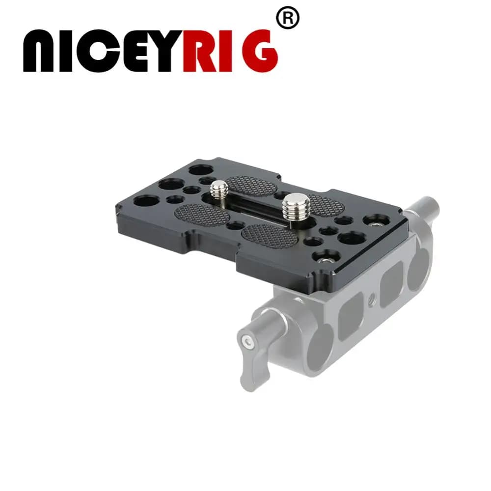 Niceyrig Formaggio Kit Piastra a Sgancio Rapido Piastra di Base 1/4 "Filetto 3/8" Filetto di Vite Del Foro di Base Della Telecamera Piastra a Sgancio Rapido treppiede di Montaggio