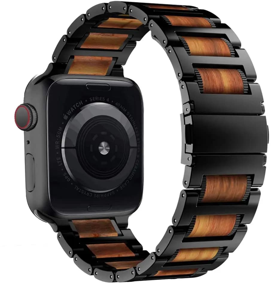 Apple watch 44mm 40mm 42mm 38mm stainless steel strap red sandal strap iWatch 5/4/3 series if 6