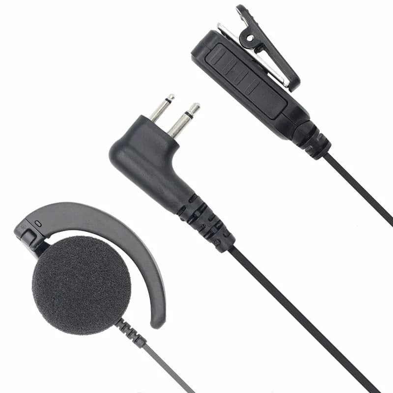 Ricalco-talkie per auricolari a bobina, cuffia girevole a forma di C con mic, PTT per Motorola Radio bidirezionale, CP88,CP100,CP200D,CLS1110,DTR620