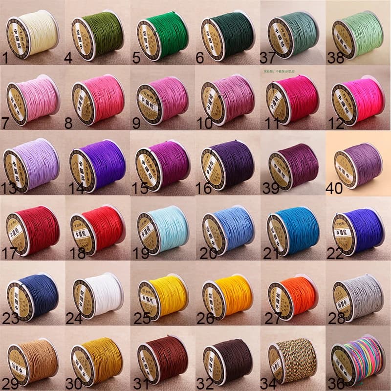 Chinese Knotting Jade Thread 0.8mm 120 Meters Roll for Jewelry Design, Friendship Bracelet Making Supplies