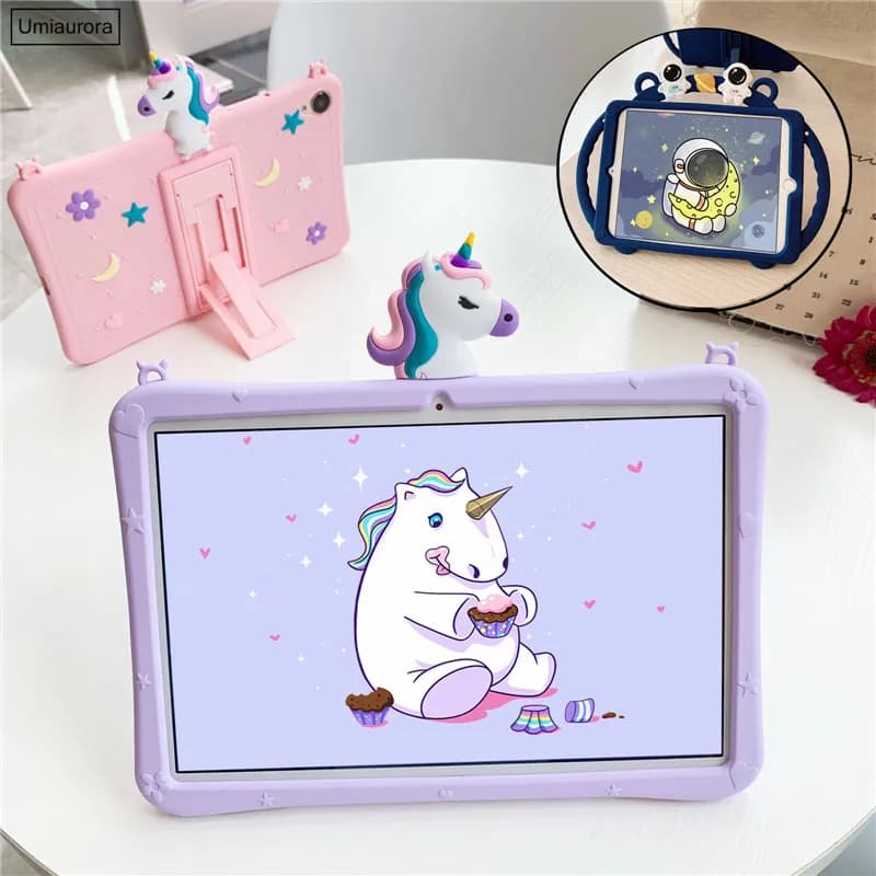 Cover in silicone per Huawei MediaPad T5 10 T5 8.0 M5 Lite 10 M6 8.4 10.1 10.8 Custodia tablet Unicorno Bambini per Huawei Matepad 10.4