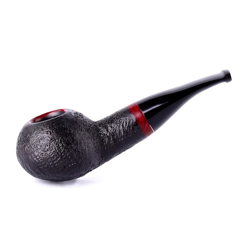 Pipa Classica in Legno di Erica con Filtro da 9mm, Pipa per Fumo di Tabacco, Set di Accessori e Strumenti Gratuiti