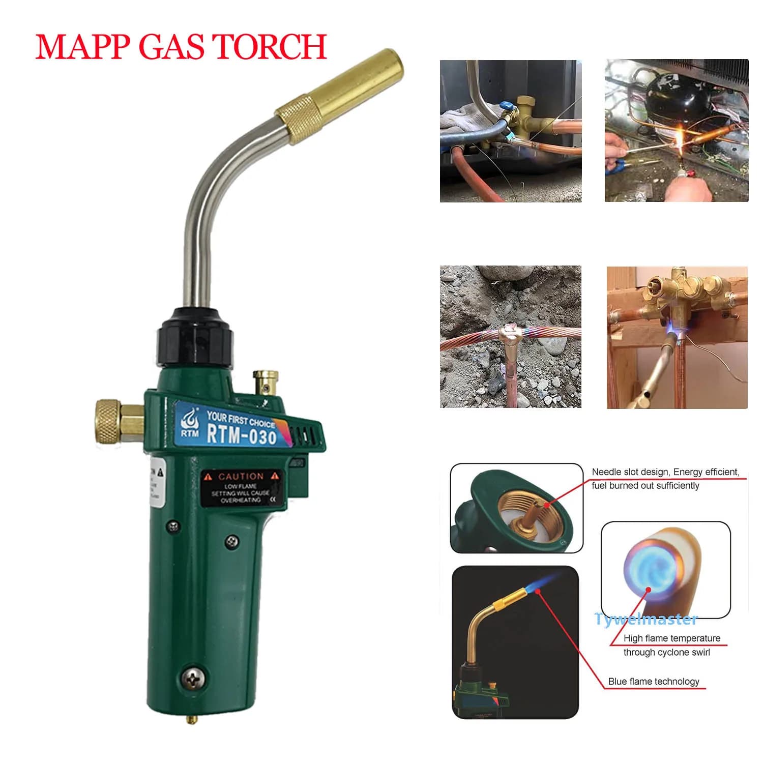 Mapp torcia brasatura saldatura MAPP propano Gas pistola riscaldatore bruciatore w autoaccensione CGA600 per rame alluminio tubo saldatura BBQ riscaldamento