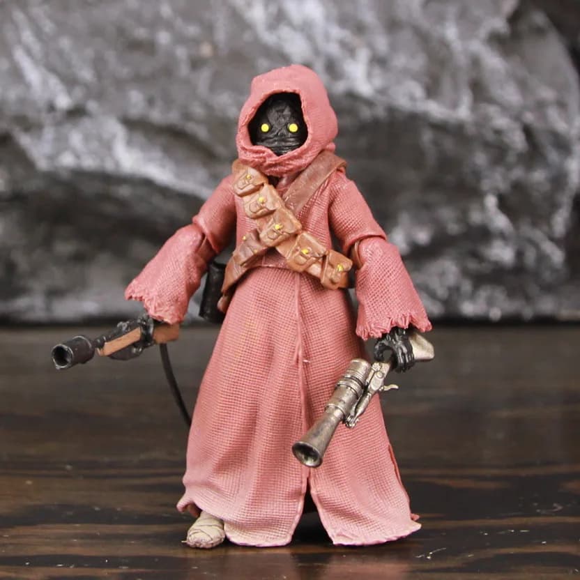 Star Wars The Mandalorian Jawa Action Figure in scala 6 pollici Originale Black Series Kenner Toys Modello di bambola