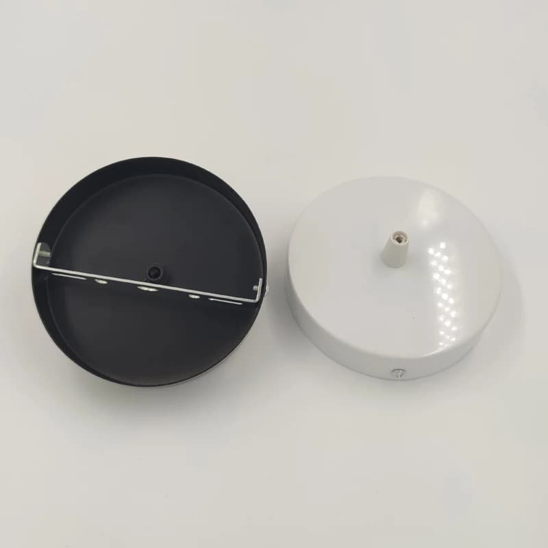 Basi per lampade retrò Piastra per soffitto sospesa 8/10/12cm Base per telaio Lampada a sospensione in ferro Blocco fai da te Base per lampada a filo Apparecchio per soffitto