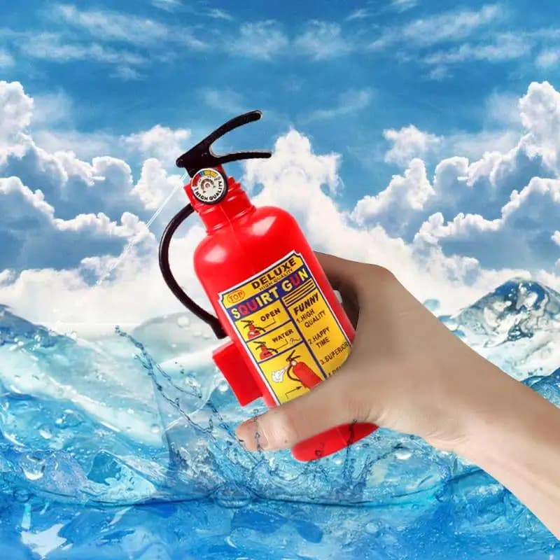 1 pz simulazione di plastica creativa estintore Mini pistole ad acqua giocattoli divertente vasca da bagno piscina piscina giocattolo Spray all'aperto