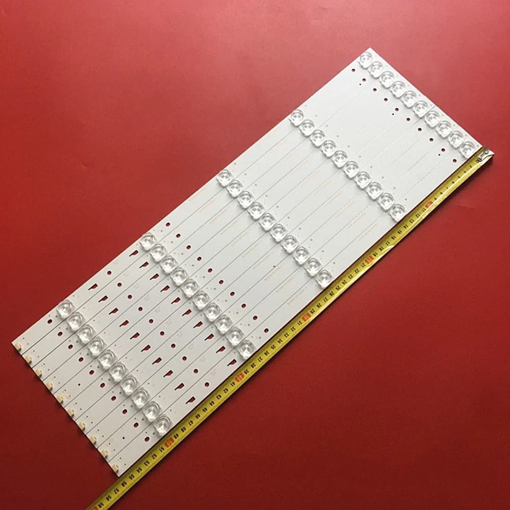 10 pezzi PER jl. d 55051330 -004cs-m B55C51 55X striscia luminosa striscia luminosa 5 perline luminose lente concava TV LED