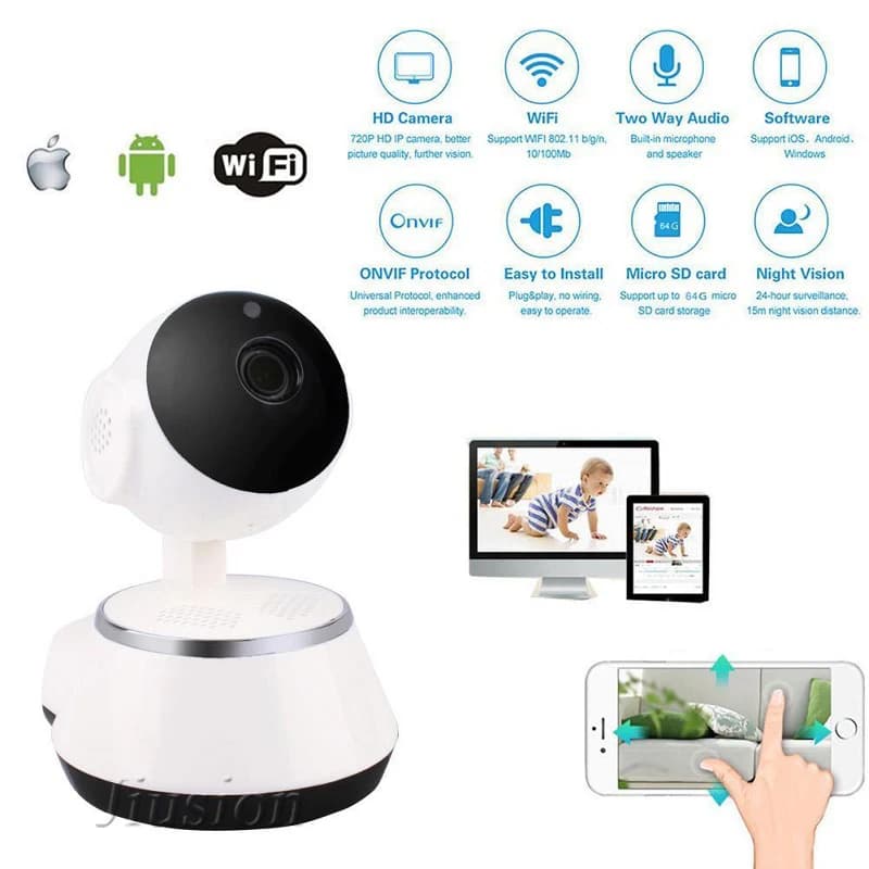 Wifi Mini Surveillance Camera Baby Monitor Night Vision Electronic Sitter Bebe Video Audio Intercom Babyphone IP Nanny Micro Cam