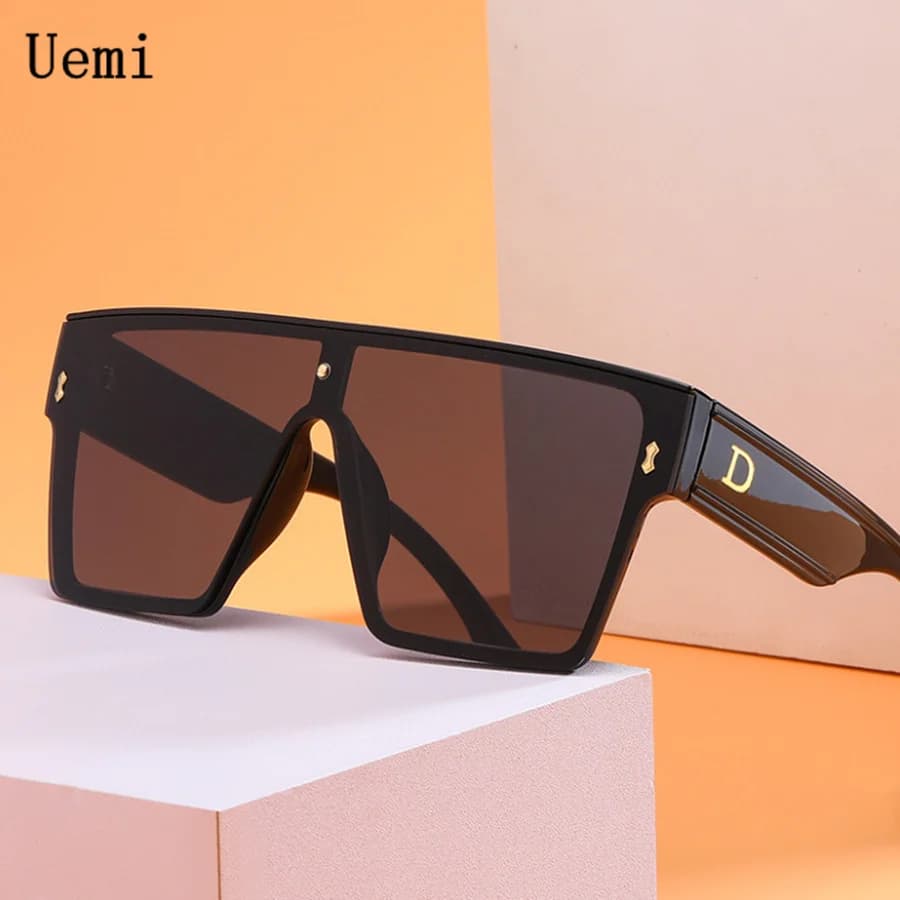 New Fashion Men's Square Sunglasses Oversize Luxury Brand Disigner 2021 Wholesale UV400 Sunglasses