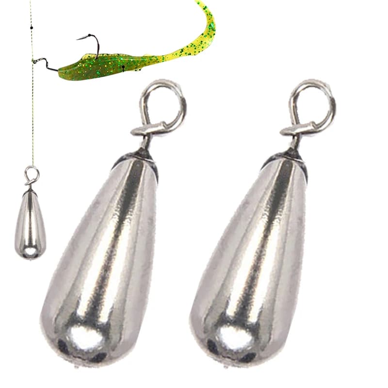 2pcs tungsteno pesca peso Sinker Carolina Rig tungsteno peso Bass accessori per la pesca attrezzatura
