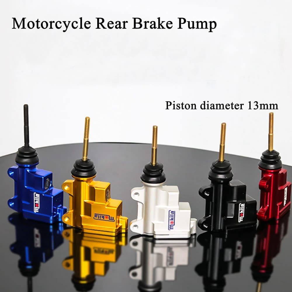 Pompa freno idraulica universale per pompa freno a pedale posteriore per moto Pistone da 13 mm per moto Sport Dirt Bike Quad ATV