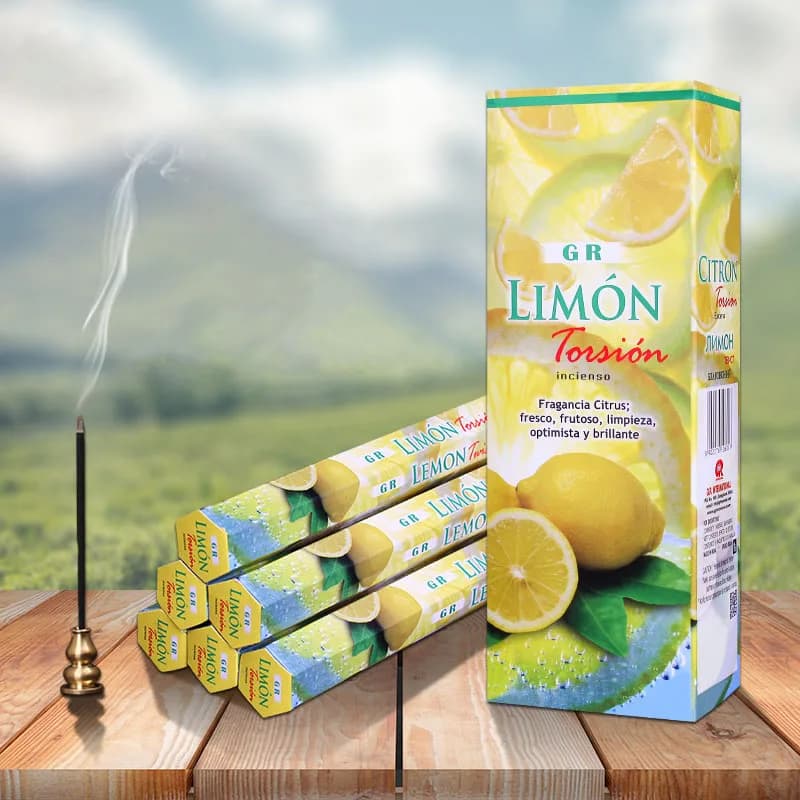 Incenso indiano scatola grande incenso profumato al limone incenso importato incenso naturale per uso domestico aria pulita aroma incenso