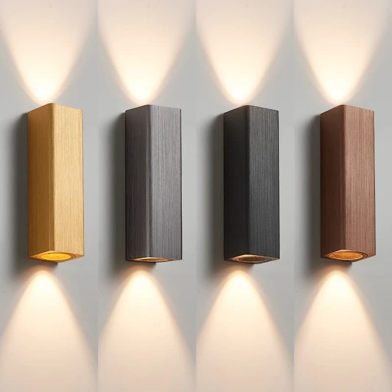 Lampada da parete moderna in alluminio applique da parete a Led soggiorno camera da letto specchio lampade da bagno balcone illuminazione esterna decorazioni per la casa