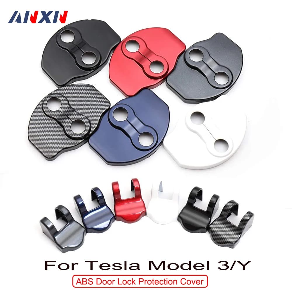Coperchi per chiusure per serrature per Tesla modello 3 modello Y durevole protezione antiruggine tappi di chiusura coperchi per tappi per porte coperchi per cerniere 8 pezzi