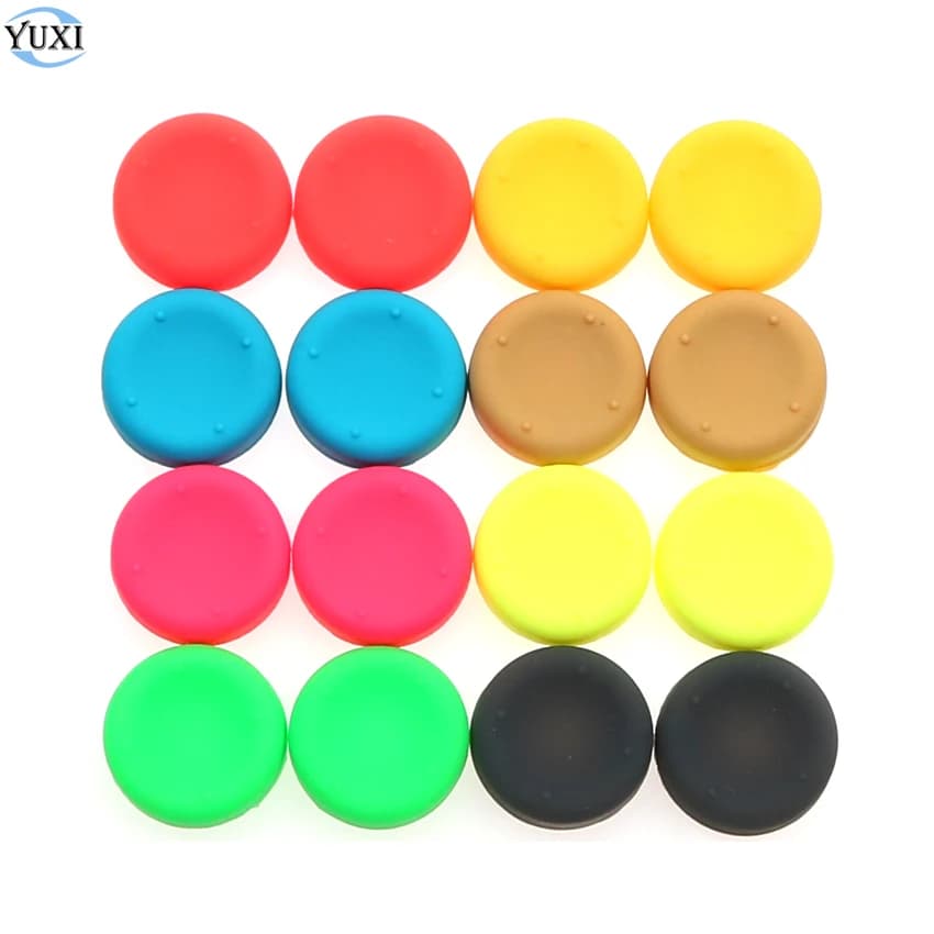 YuXi 2 pz Rosso Blu Verde Thumb Stick Grip Cap Joystick Copertura Per Nintend Switch Lite NS Joy-Con Controller Thumbstick caso