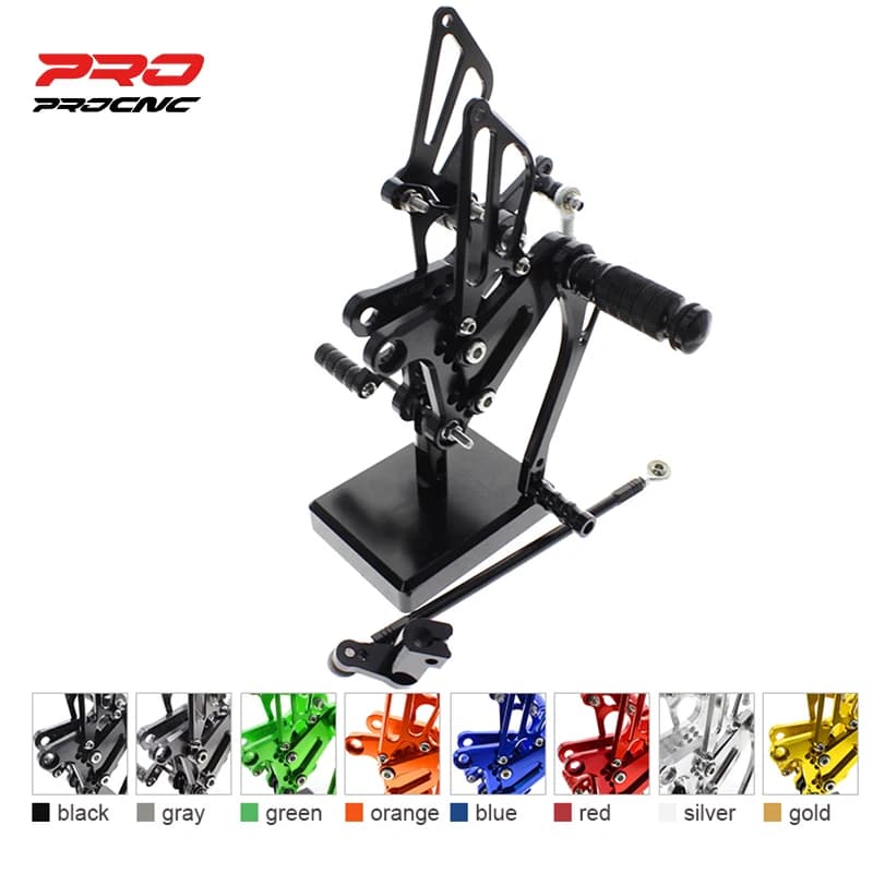 For Honda NSF100 NSR50 2004-2010 CNC Adjustable Motorcycle Rearset Aluminum Footrest Footpeg Rear Set Footrest Pedal Foot Peg
