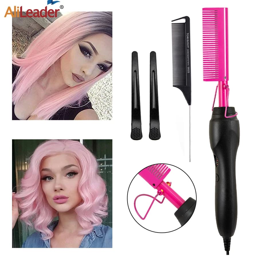 3 in 1 Hot Comb Straightening Hair Plate Wet Dry Use Hair Flat Irons Hot Hair Heater comb