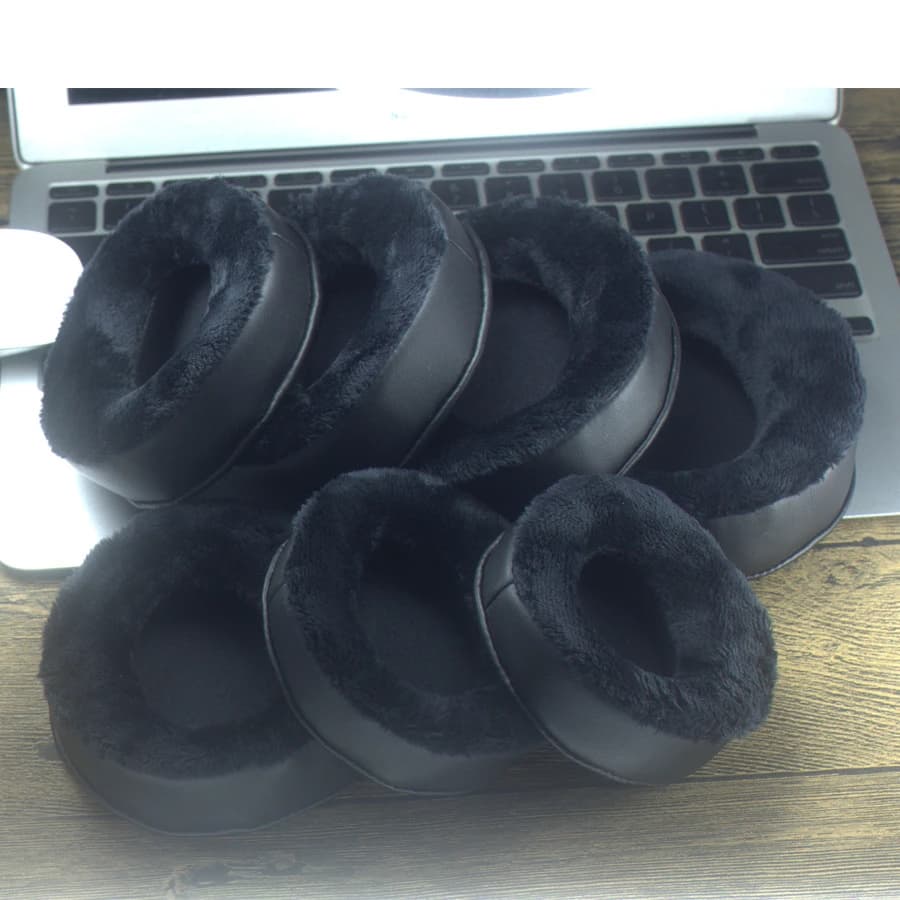 Cuscinetti auricolari in memory foam in velluto ispessito con smussatura morbida Cuscini 80-110mm 100mm per Sony per AKG per Sennheiser per cuffie Philips