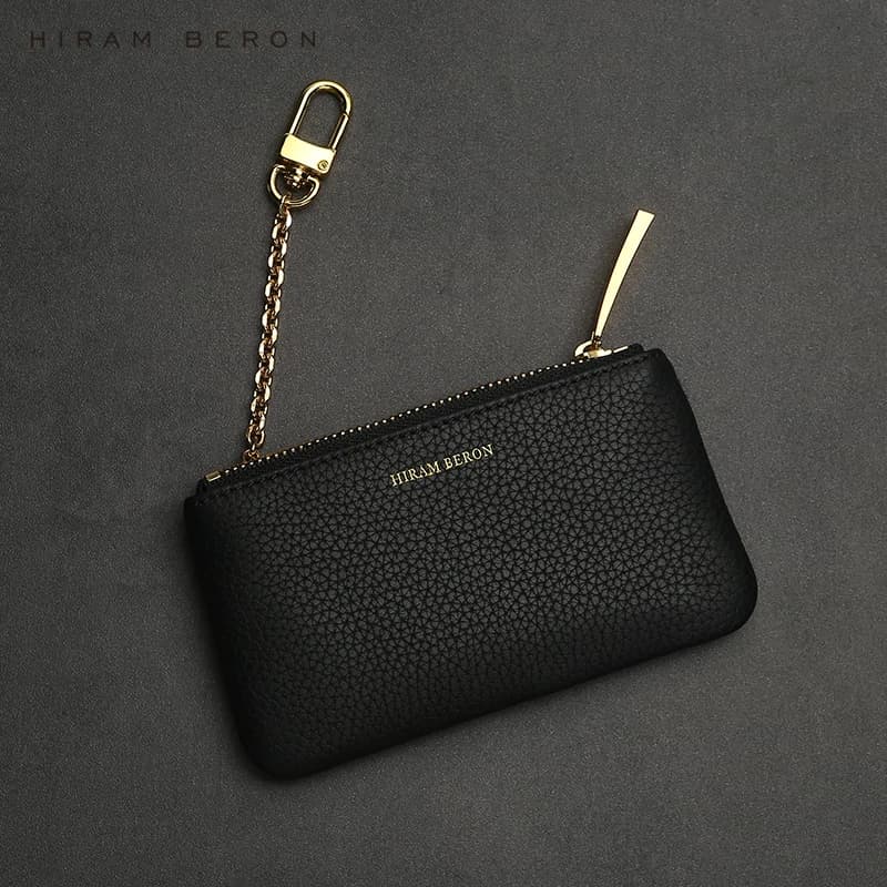 Portachiavi portachiavi in pelle personalizzato personalizzato per portafoglio da donna Porta carte di credito RFID con custodia a catena regalo per la fidanzata lei