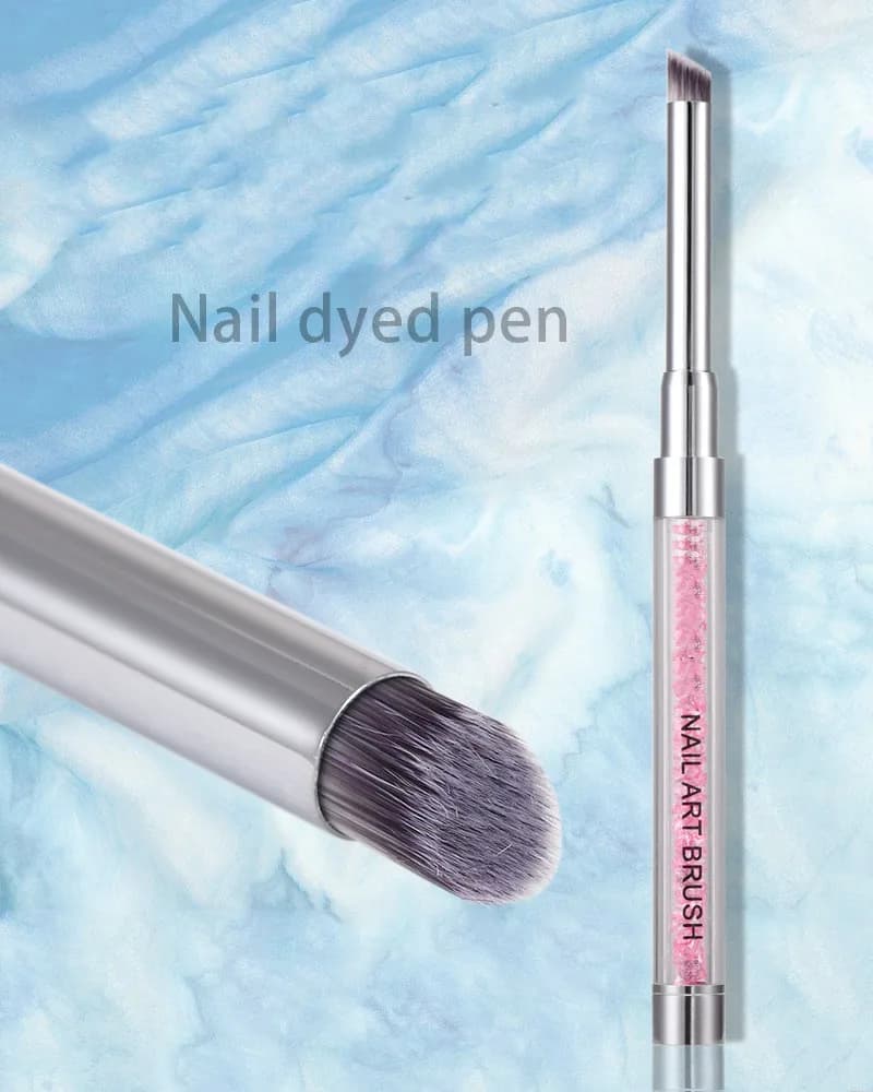 1 Pc Nail Art Brush Drawing Rhinestones Gradient Pencil Acrylic Pink Handle Painting Pen Nail UV Gel Tips Nail Art Tool T0714