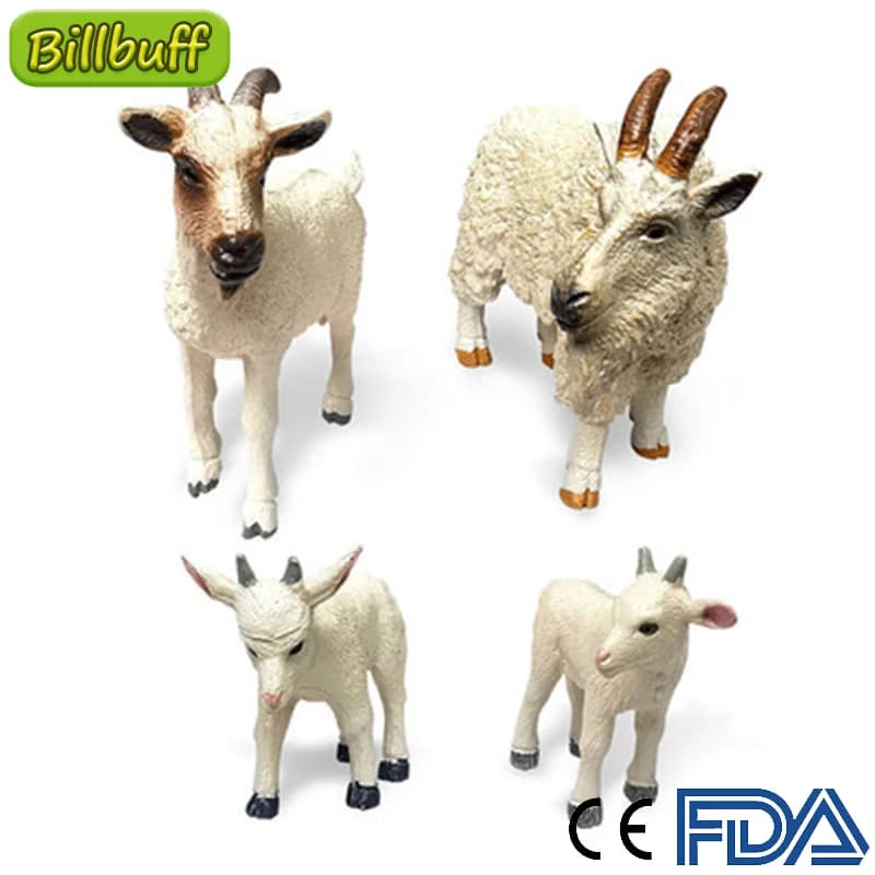 Nuova simulazione selvaggia fai-da-te modello animale Mini animali capra agnello bambini giocattolo educativo cognitivo per bambini regalo Micro paesaggio per bambini