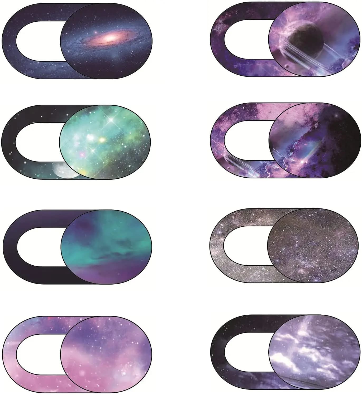 Wall stickers for laptop with camera cover WebCam with starry sky pattern for laptop MacBook Smart Phone Privacy Protection Wall decal for shutter slider