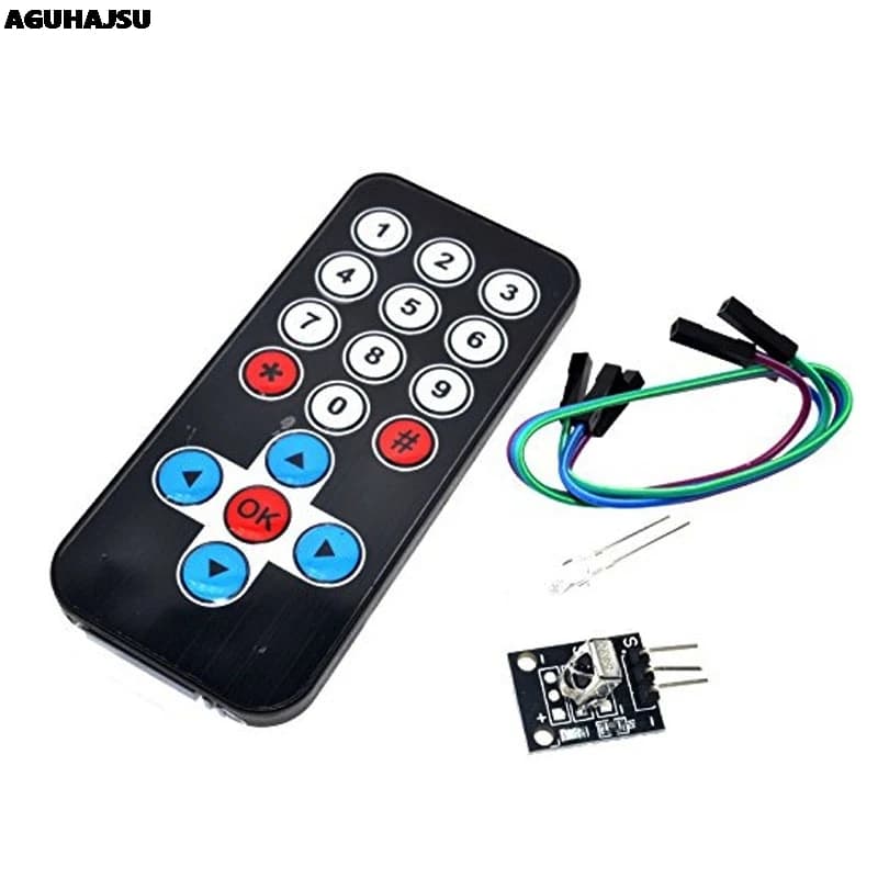 1set di IR A Raggi Infrarossi A Distanza Senza Fili Modulo di Controllo Kit FAI DA TE Kit HX1838 Per Arduino Raspberry Pi