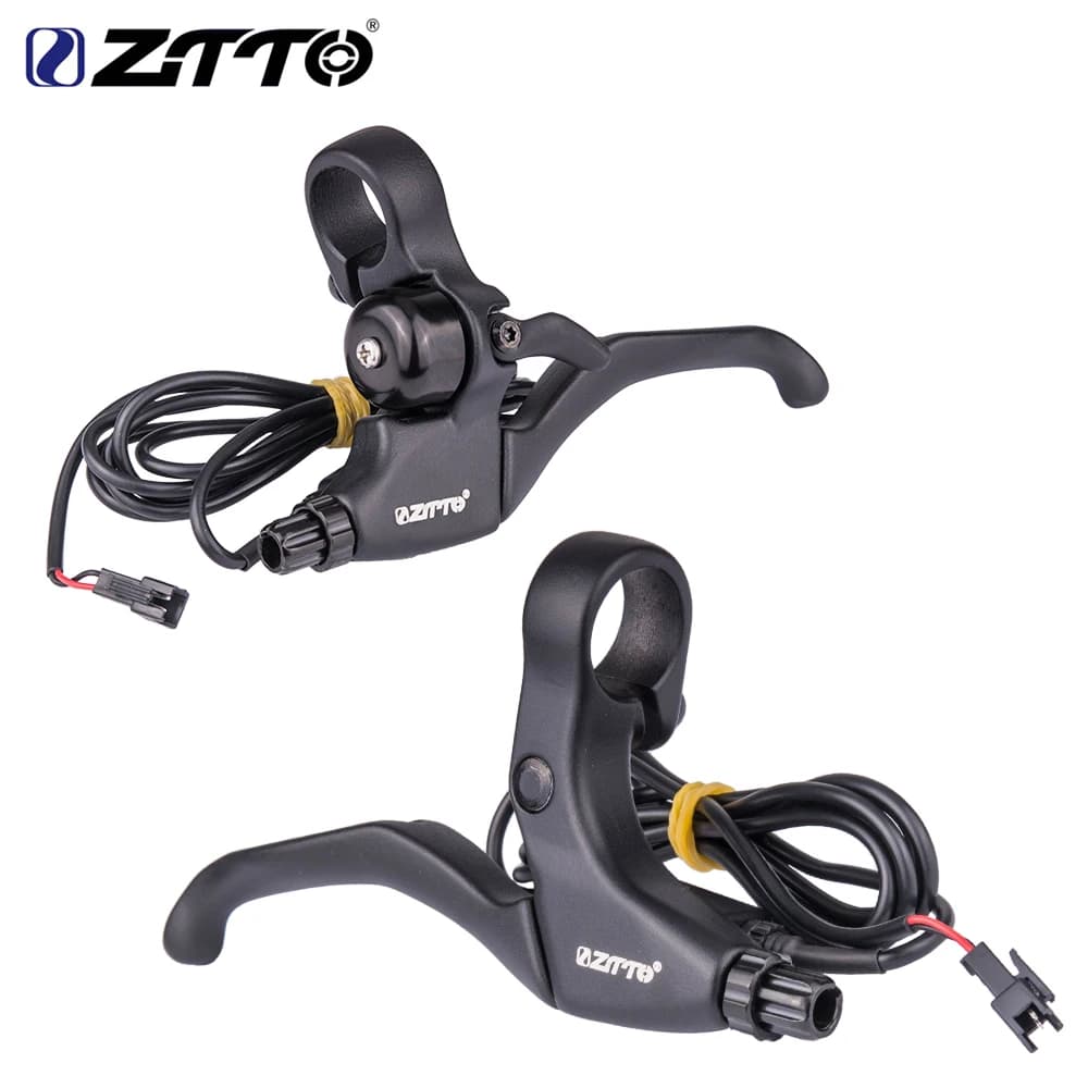 ZTTO E Leva freno bici Sensore freno sala bicicletta elettrica Spegnimento Maniglia freno a disco EMTB Coppia manubrio leva in lega di alluminio