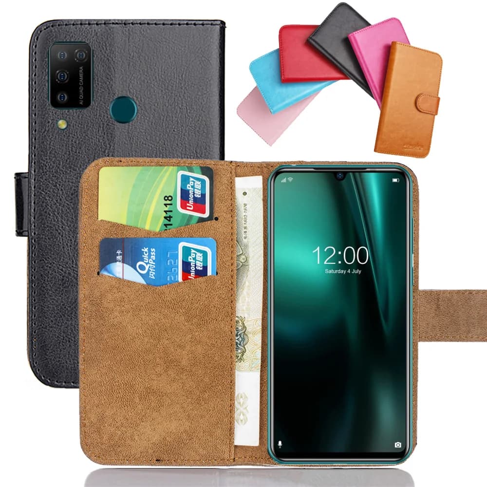 Doogee N20 N100 S30 S40 S60 Lite X95 Y7 Y8 Pro BL9000 custodia 6 colori Flip custodia in morbida pelle per telefono portafoglio per carte di credito