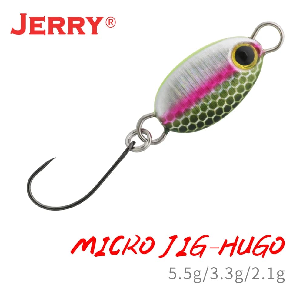 Jerry huang Metal Jig vinration fishing bait Micro trout luccio Bass bait for deep sinking Spinning artificial bait