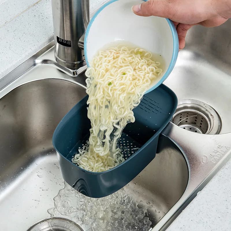 Lavello filtro ripiano imbuto cestello di scarico scatola Rack da cucina scarico scarico smistamento zuppa di immondizia dispositivo separato portafrutta e verdura