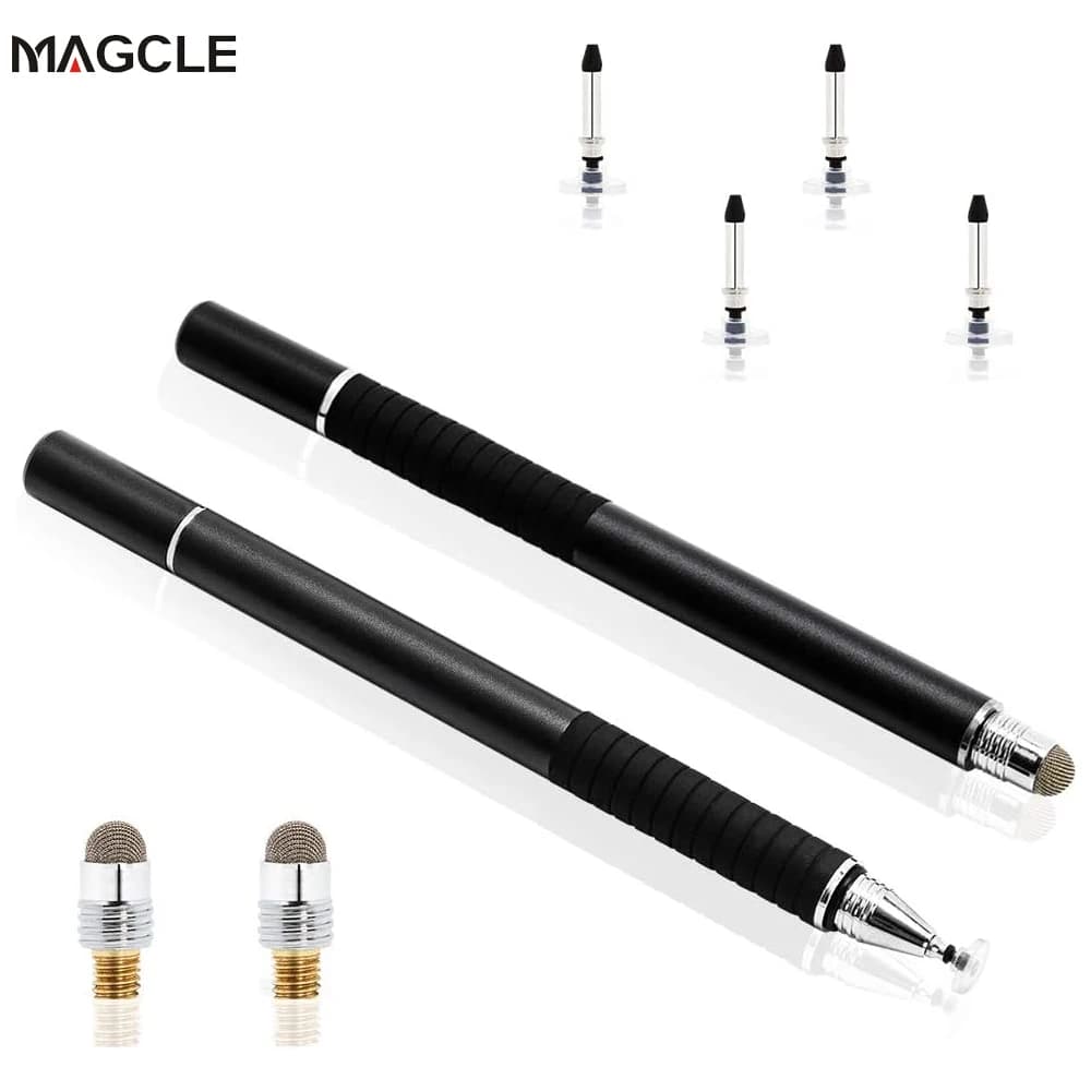 Penna stilo universale 2 in 1 in fibra Penne per tablet da disegno Schermo capacitivo Caneta Touch Pen per Iphone 13 Penna intelligente per telefono cellulare