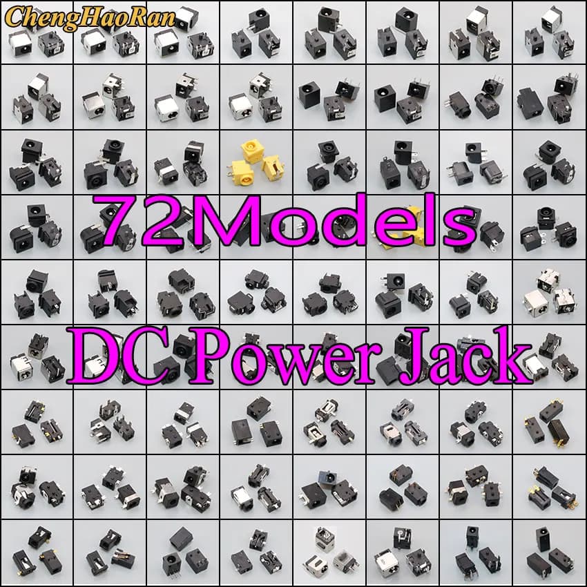 ChengHaoRan 72 Modelli 72 pz Laptop/Tablet/notebook DC Power Jack Presa Connettore Per IBM Lenovo Samsung Sony ASUS Acer Ramos