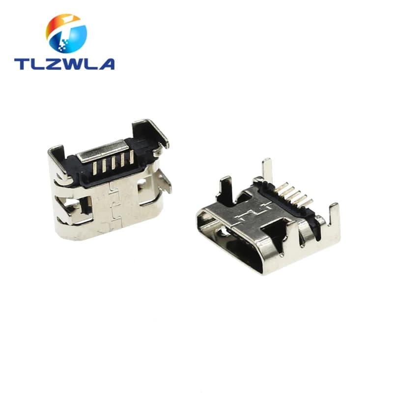 Presa USB per telefono cellulare DIP con presa femmina a 5pin con connettore Micro USB da 1000 pezzi