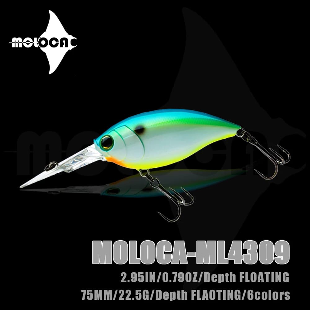Crankbait accessori per la Pesca Lure Weights 22.5g 75mm Floating Topwater Pesca Wobblers traina per Black Minnow Angeln Zubehor