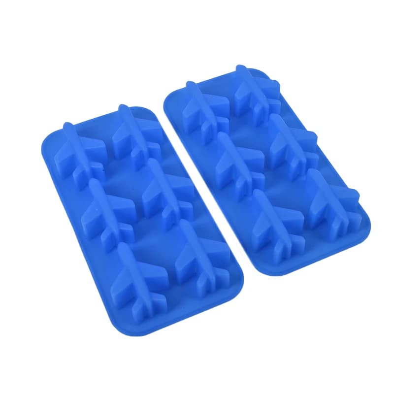 Blue 3d Jet Plane Silicone fondente stampo per cioccolato stampi per cubetti di ghiaccio per Ice Ball Cream Maker strumenti per decorare torte