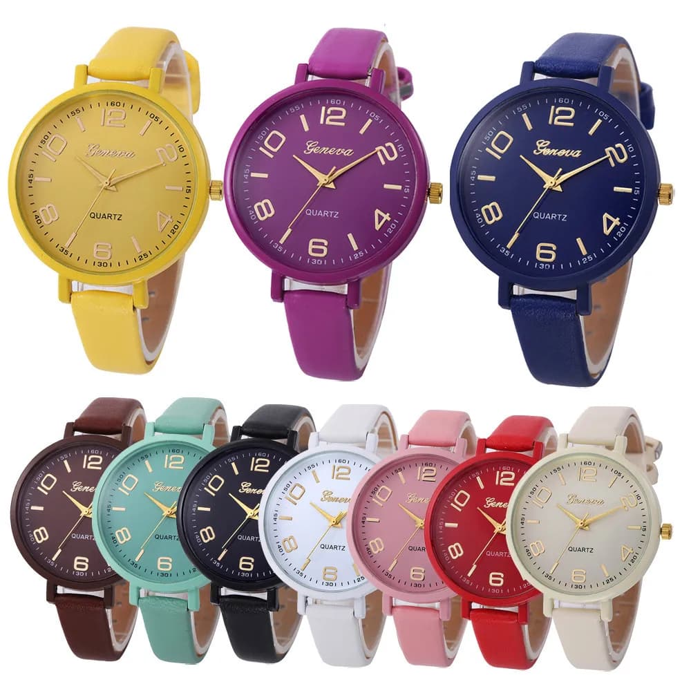 Simple casual ultra-thin ladies thin belt watch elegant classic digital female student quartz watch women's watch