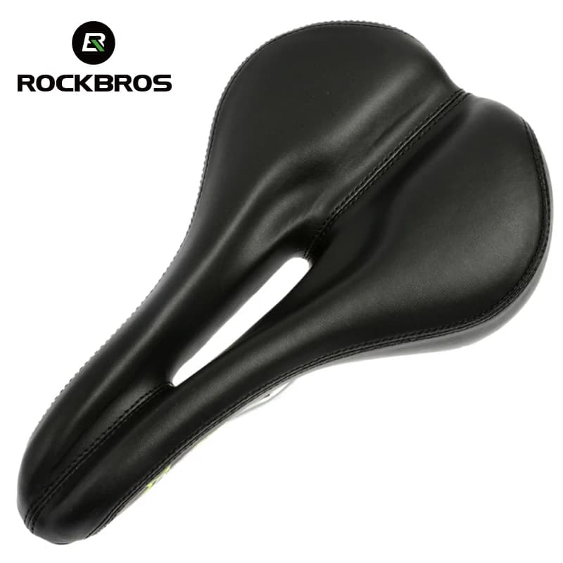 Sella Bici ROCKBROS Imbottita e Allargata Anti-Shock, Sella MTB Morbida e Confortevole, Cuscino per Bicicletta, Sella Cava per Ciclismo